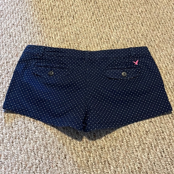 American Eagle navy and white dot shorts - Picture 2 of 4
